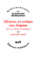Copertina  Misère et crime au Japon : du 17. siècle a nos jours