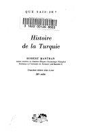 Copertina  Histoire de la Turquie