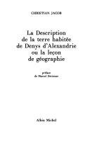 Copertina  La description de la terre habitée de Denys d'Alexandrie, ou La leçon de géographie