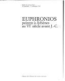 Copertina  Euphronios, peintre a Athenes au 6. siecle avant J.-C. : Musee du Louvre, Paris 18 septembre - 31 decembre 1990