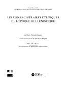 Copertina  Les urnes cinéraires étrusques de l'époque hellénistique