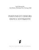 Copertina  Parfums et odeurs dans l'antiquité