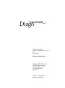 Copertina  Diego Giacometti : 