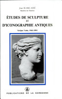 Copertina  Etudes de sculpture et d'iconographie antiques : scripta varia, 1941-1991