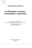 Copertina  Les etrusques en France : archeologie et collections