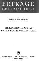 Copertina  Die klassische Antike in der Tradition des Islam