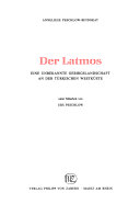 Copertina  Der Latmos : eine unbekannte Gebirgslandschaft an der türkischen Westküste