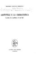 Copertina  Aristotele e la crematistica : la storia di un problema e le sue fonti