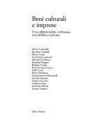 Copertina  Beni culturali e imprese : una collaborazione virtuosa tra pubblico e privato 