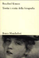 Copertina  Teoria e storia della fotografia