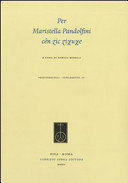 Copertina  Per Maristella Pandolfini, cên zic zixuxe