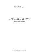 Copertina  Adriano Augusto : studi e ricerche