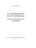 Copertina  Il congiarium in età imperiale : aspetti iconografici e topografici