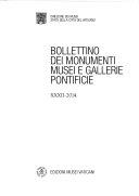 Copertina  Bollettino dei monumenti musei e gallerie pontificie