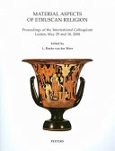 Copertina  Material aspects of Etruscan religion : proceedings of the International colloquium, Leiden, May 29 and 30, 2008